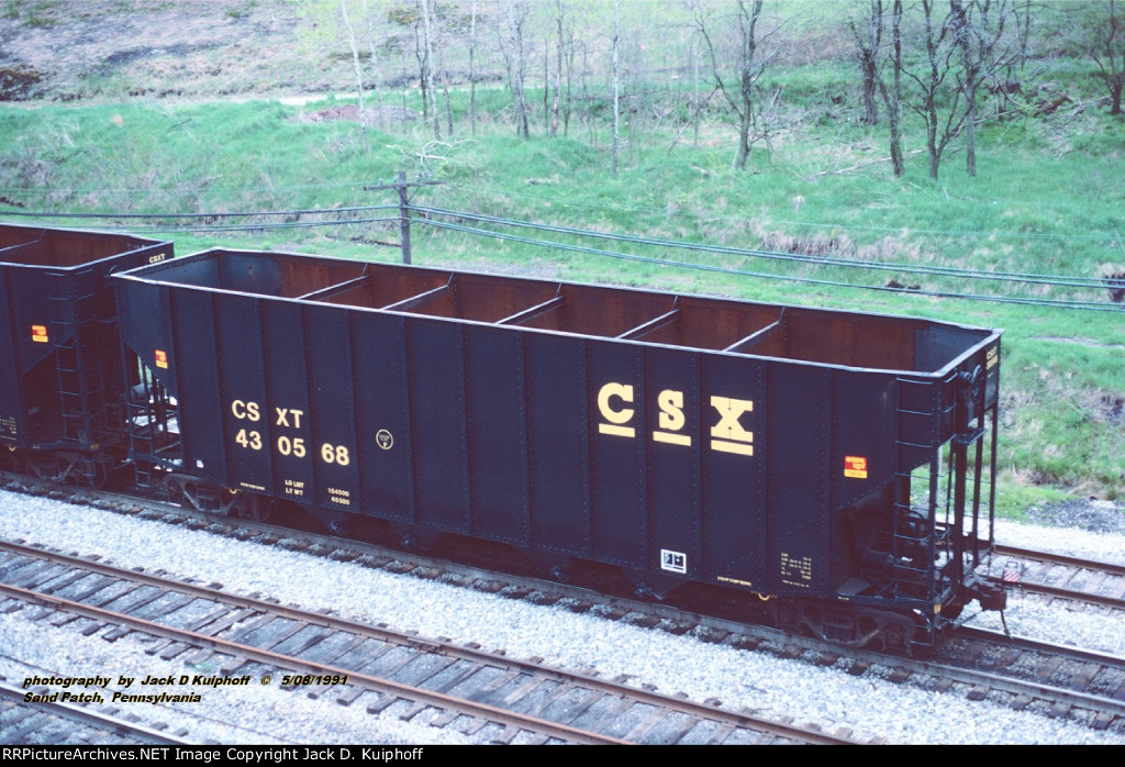 CSXT 430568, Sand Patch, PA. 5-08-1991